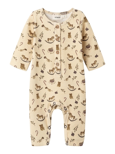Lil Atelier Jule Heldragt Gayo Wood Ash - Sød Juleprint