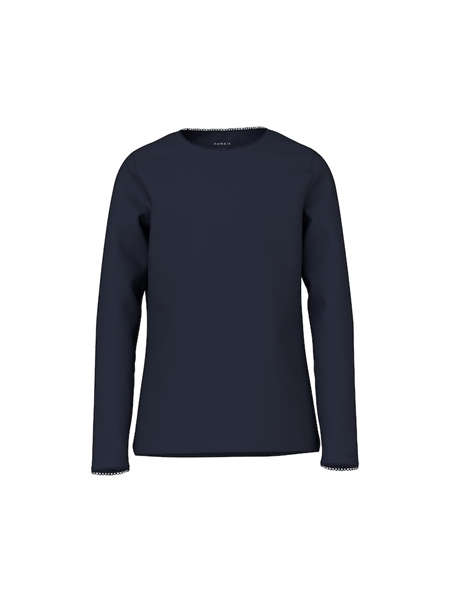 Langærmet Bluse Venilla Dark Sapphire fra Name It