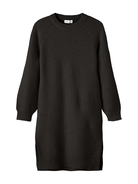 Glitrende Paillet Strik Kjole Simira Black fra Name It