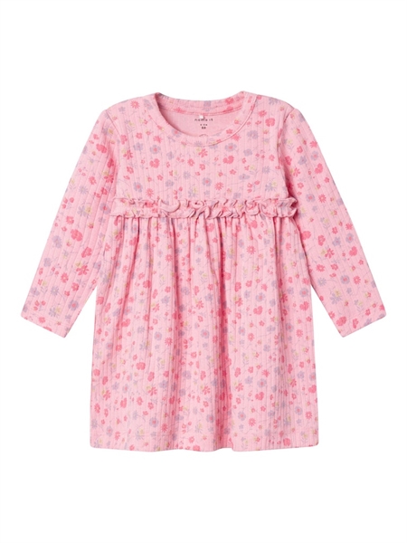 Modal Rib Kjole Olea Candy Pink fra Name It