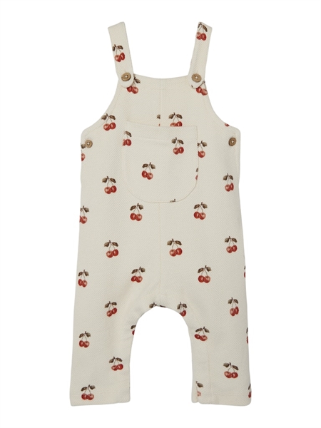 Lil Atelier Cherries Overalls Ronja Whitecap Gray fra Name It