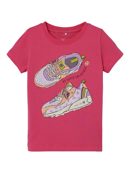 T Shirt Med 3d Print Kathine Pink Flambé fra Name It