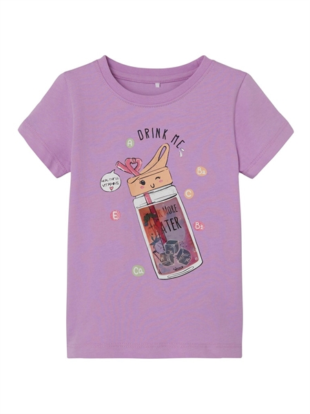 T Shirt Med 3d Print Kathine Violet Tulle fra Name It