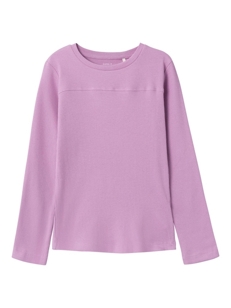 Langærmet Kamanda Bluse i Violet Tulle fra Name It