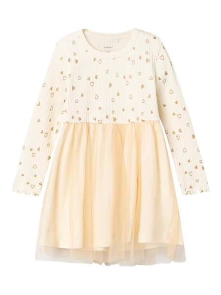 Glimmer Baby Kjole Royane Buttercream fra Name It