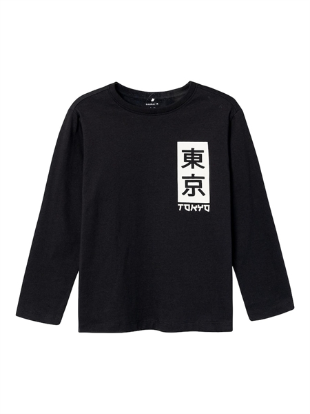 Løs Langærmet Bluse Snude Black fra Name It