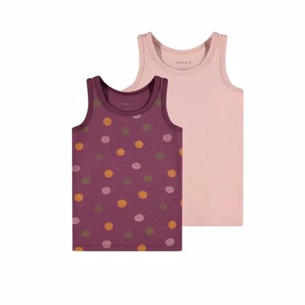 2 Pak Basis Tanktops Prune Purple fra Name It
