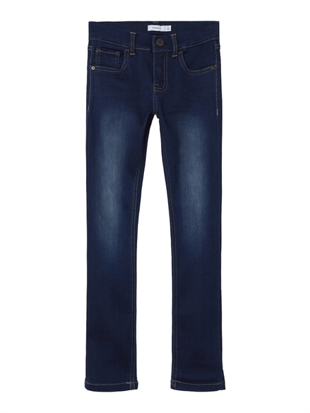 X Slim Sweat Jeans Theo Dark Blue fra Name It
