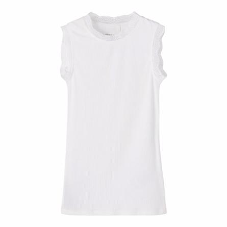 Modal Blonde Tanktop Runi Bright White fra Name It