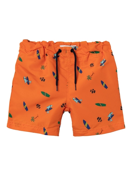 Badeshorts Zimmi Vibrant Orange fra Name It