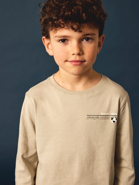 Langærmet Bluse Trefor Willow Gray fra Name It