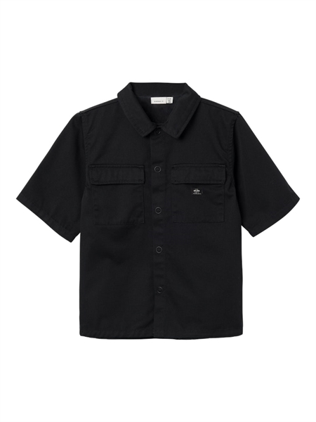 Oversize Twill Skjorte Hugo Black fra Name It
