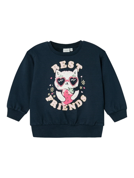 Boxy Sweatshirt Visus Dark Sapphire fra Name It