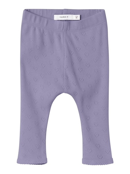 Hulmønster Leggings Tyane Heirloom Lilac fra Name It