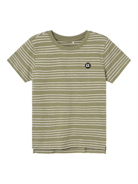 T Shirt Voby Oil Green fra Name It