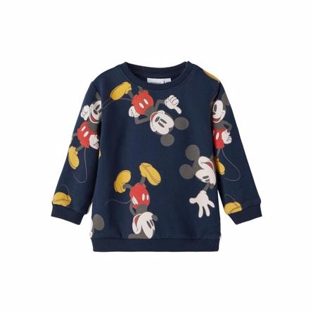 Mickey Mouse Sweatshirt Jarel Dark Sapphire fra Name It