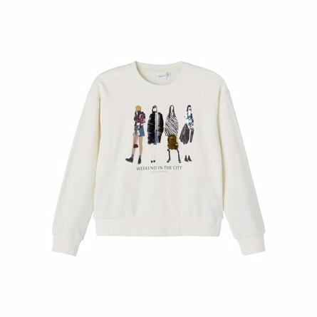 Glimmer Sweatshirt Bikirsten White fra Name It