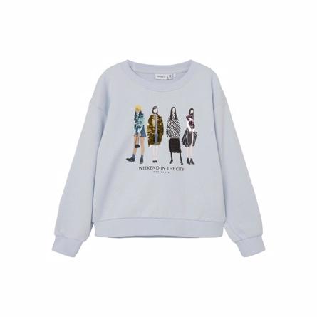 Glimmer Sweatshirt Bikirsten Heather fra Name It
