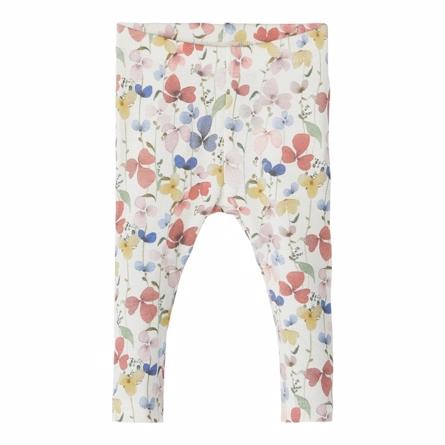 Modal Leggings Diane White Alyssum fra Name It