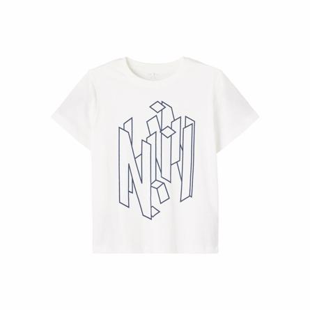 Tee Jogo T-shirt i hvid med funky print fra Name It