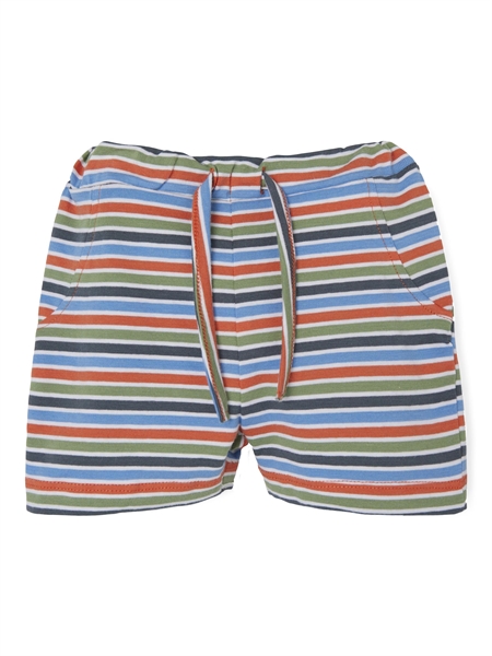 Søde baby shorts i striber fra Name It - Bright White
