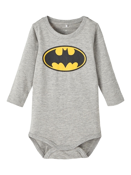 Batman Body Jumi Grey Melange fra Name It
