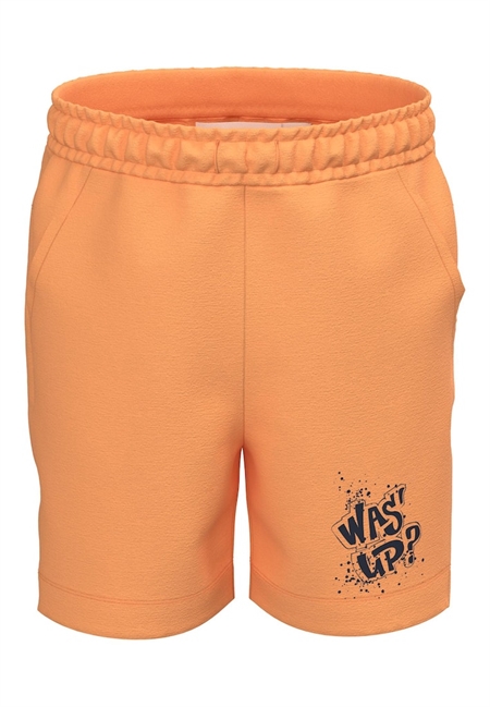 Printede Sweat Shorts Mock Orange fra Name It