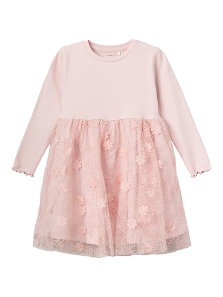 Langærmet Kjole Fika Parfait Pink fra Name It