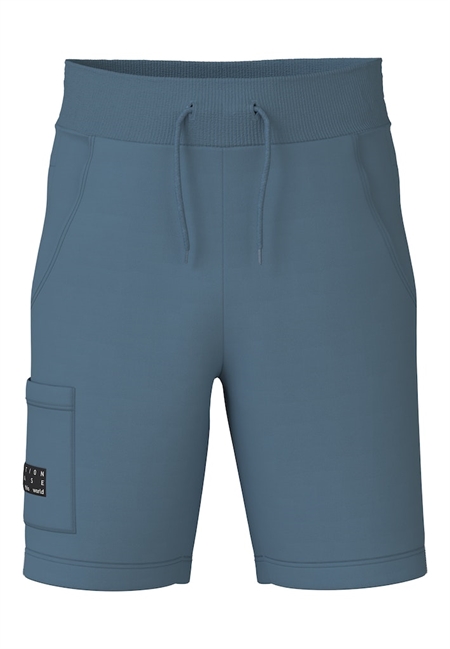 Lange Sweat Shorts Vivasse Provincial Blue fra Name It