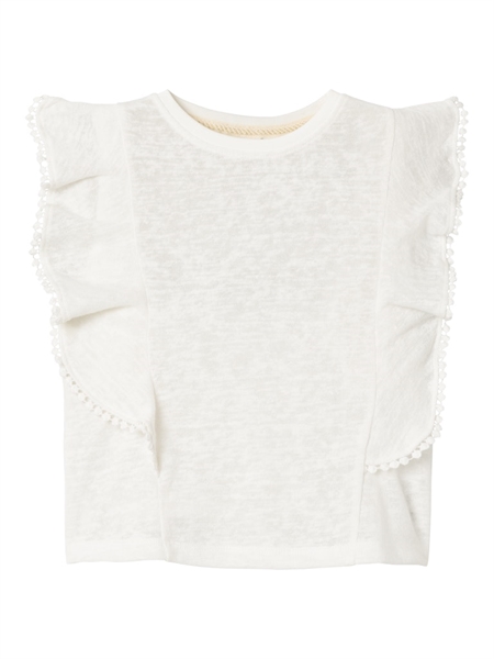 Hør Top Haftis Bright White fra Name It