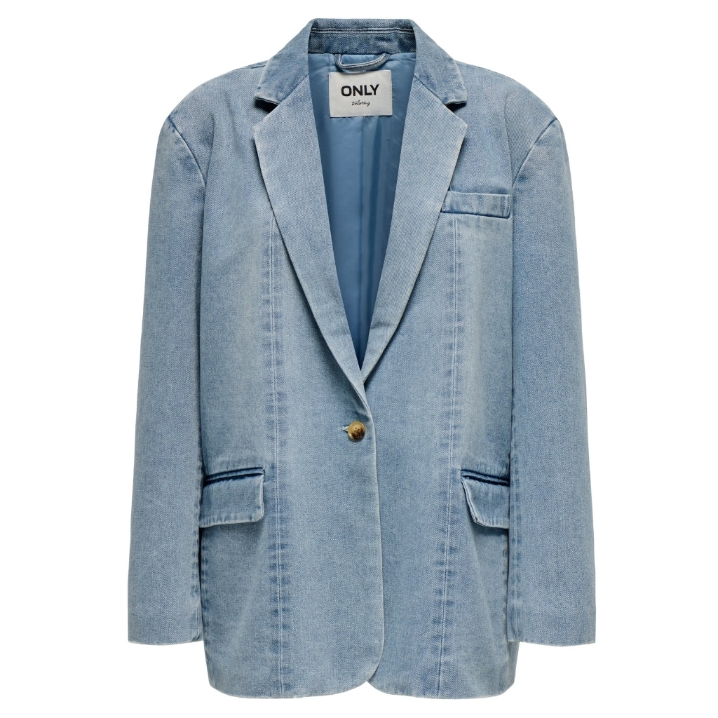 Dame Blazer Onlcory   Light Blue Denim fra Only