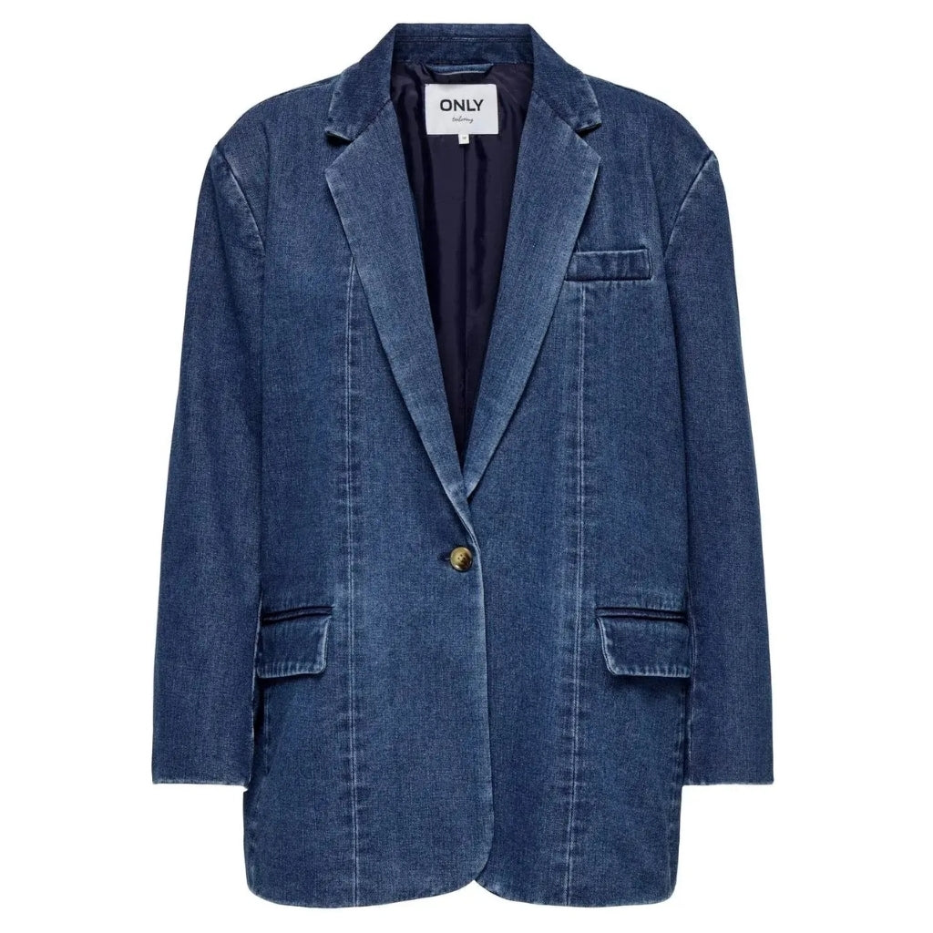 Dame Blazer Onlcory   Medium Blue Denim fra Only