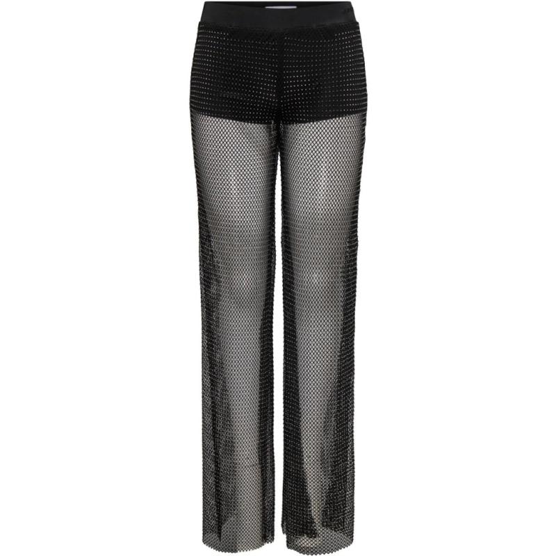Dame Bukser Onltorvi   Black Dark Rhinestone fra Only