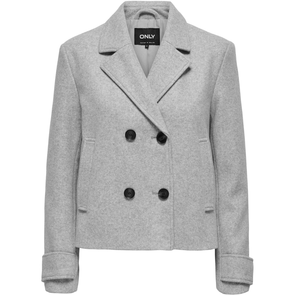Dame Jakke Onlfreja   Light Grey Melange Melange fra Only