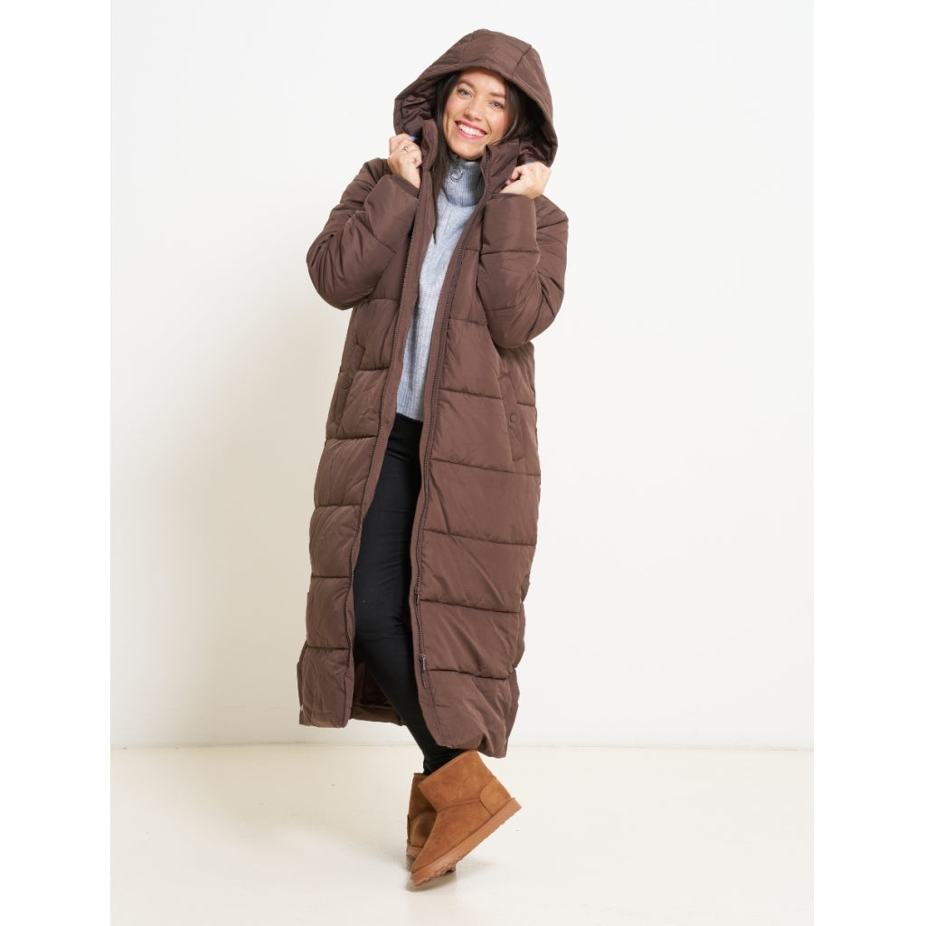 Dame Jakke Onlpaulina   Chocolate Brown fra Only