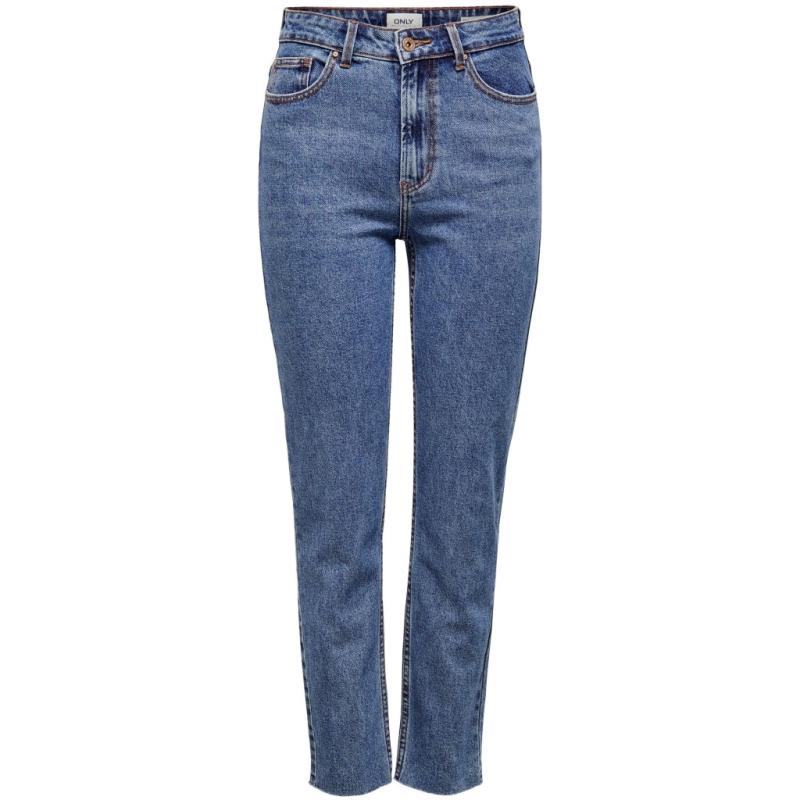 Dame Jeans Emily Dark Blue Denim fra Only