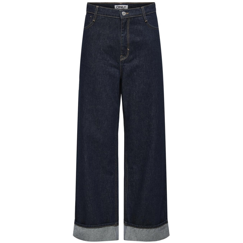 Dame Jeans Onlhope Dark Blue Denim Rinse fra Only