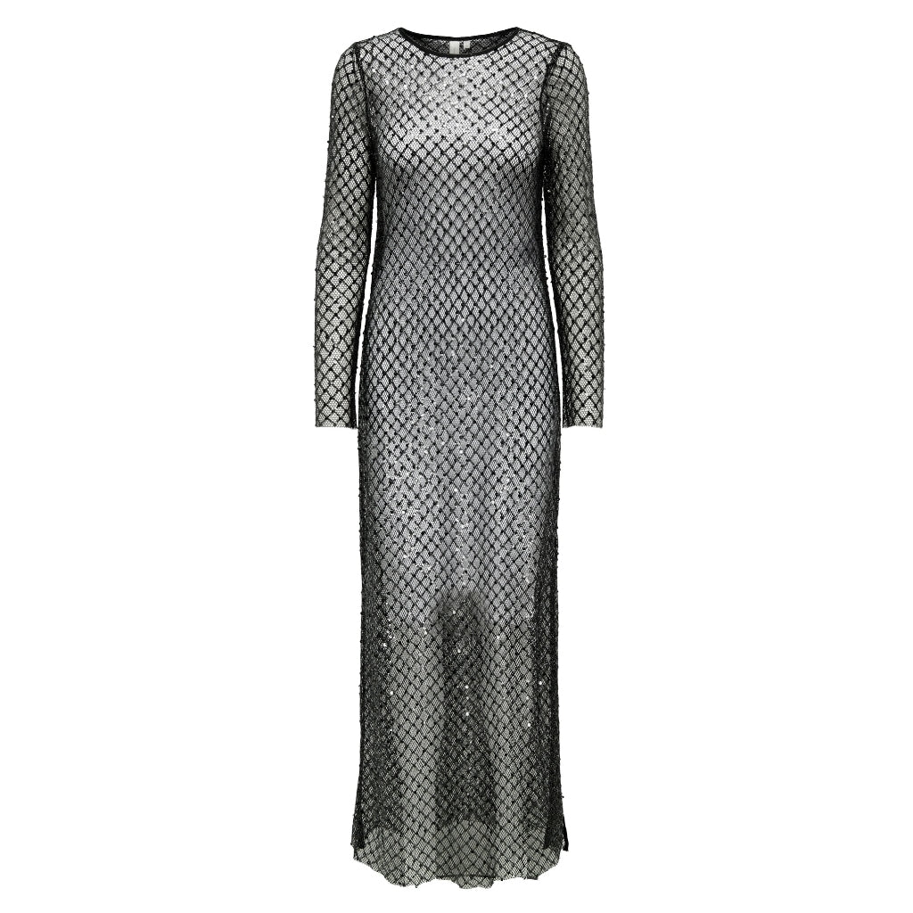 Dame Kjole Onldonna   Black Sequins= Black And Silver fra Only