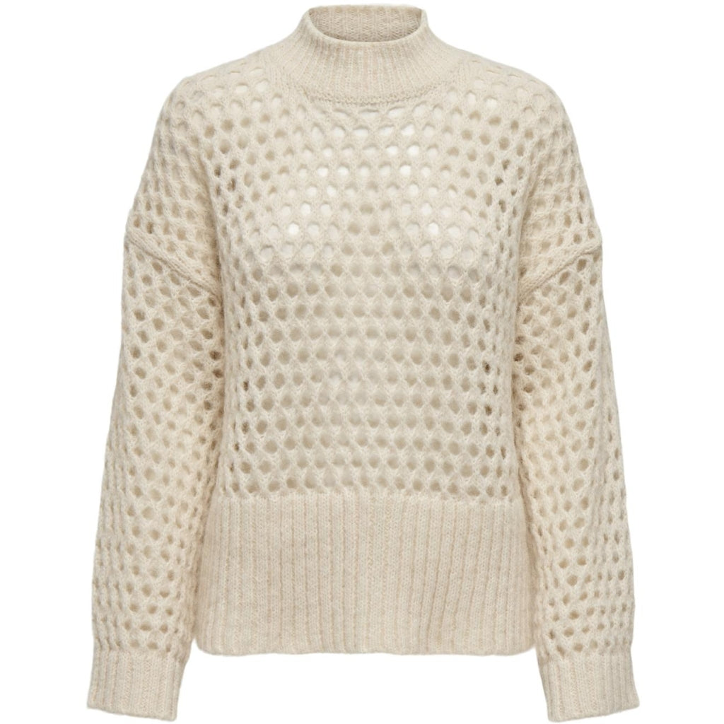 Dame Strik Onlbillie   Whitecap Gray fra Only
