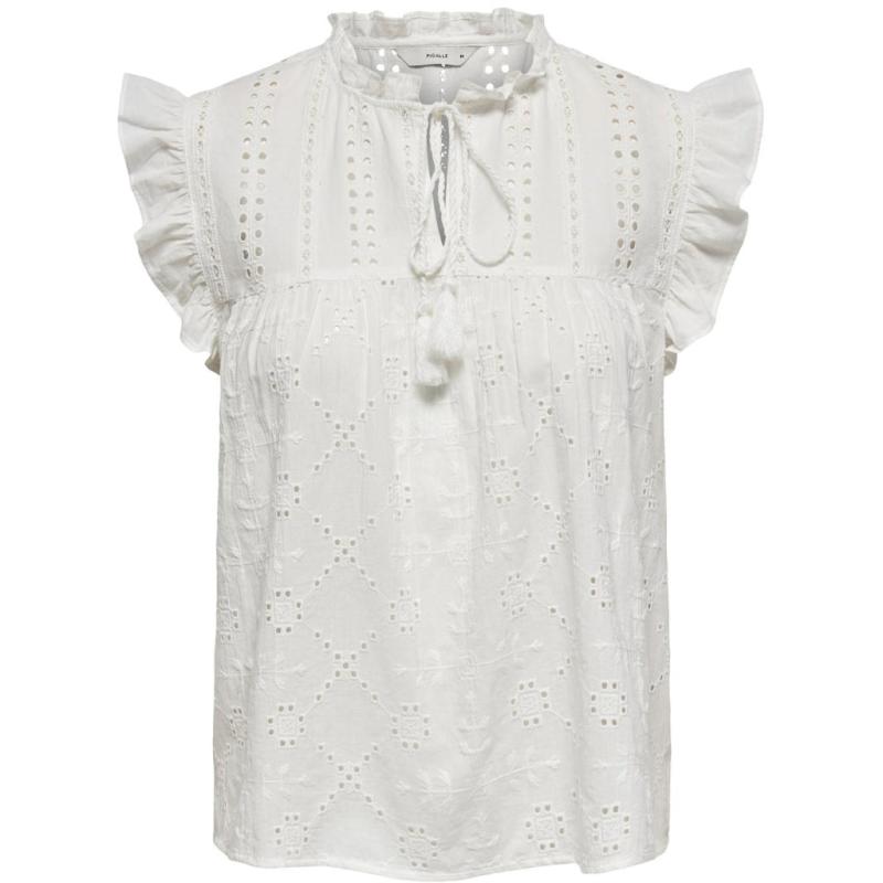 Dame Top Onlreva   Cloud Dancer fra Only