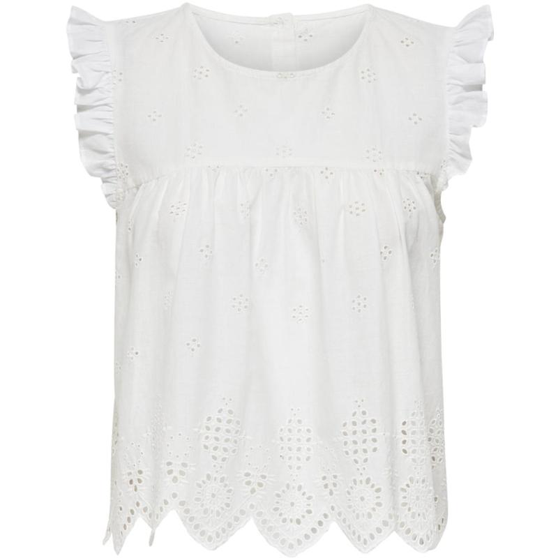 Dame Top Onlsilla Cloud Dancer fra Only