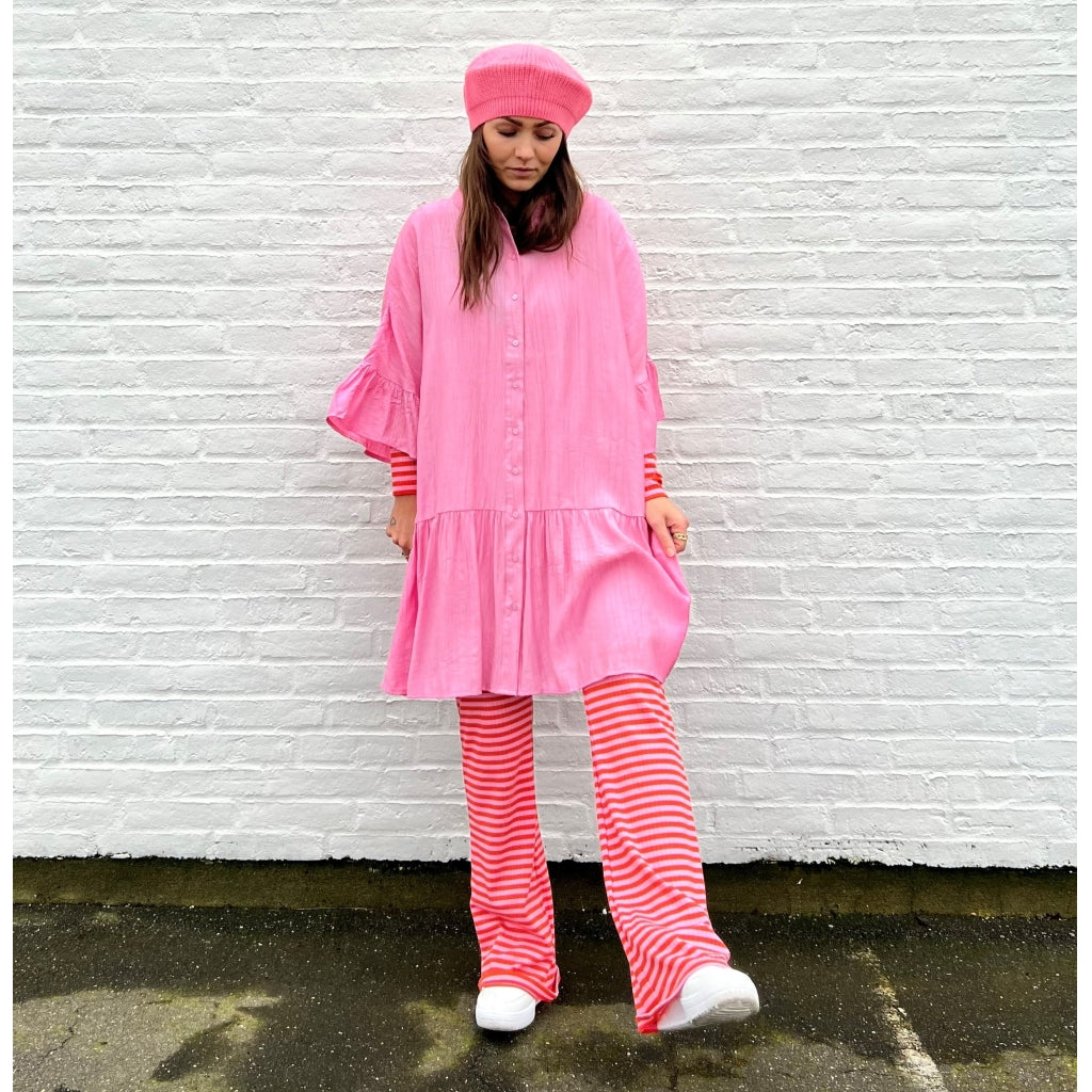 Object Dame Kjole Objtilia   Begonia Pink White fra .object