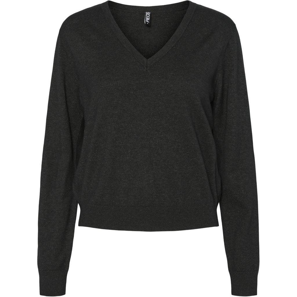 Dame Bluse Pcnatalie   Dark Grey Melange fra Pieces