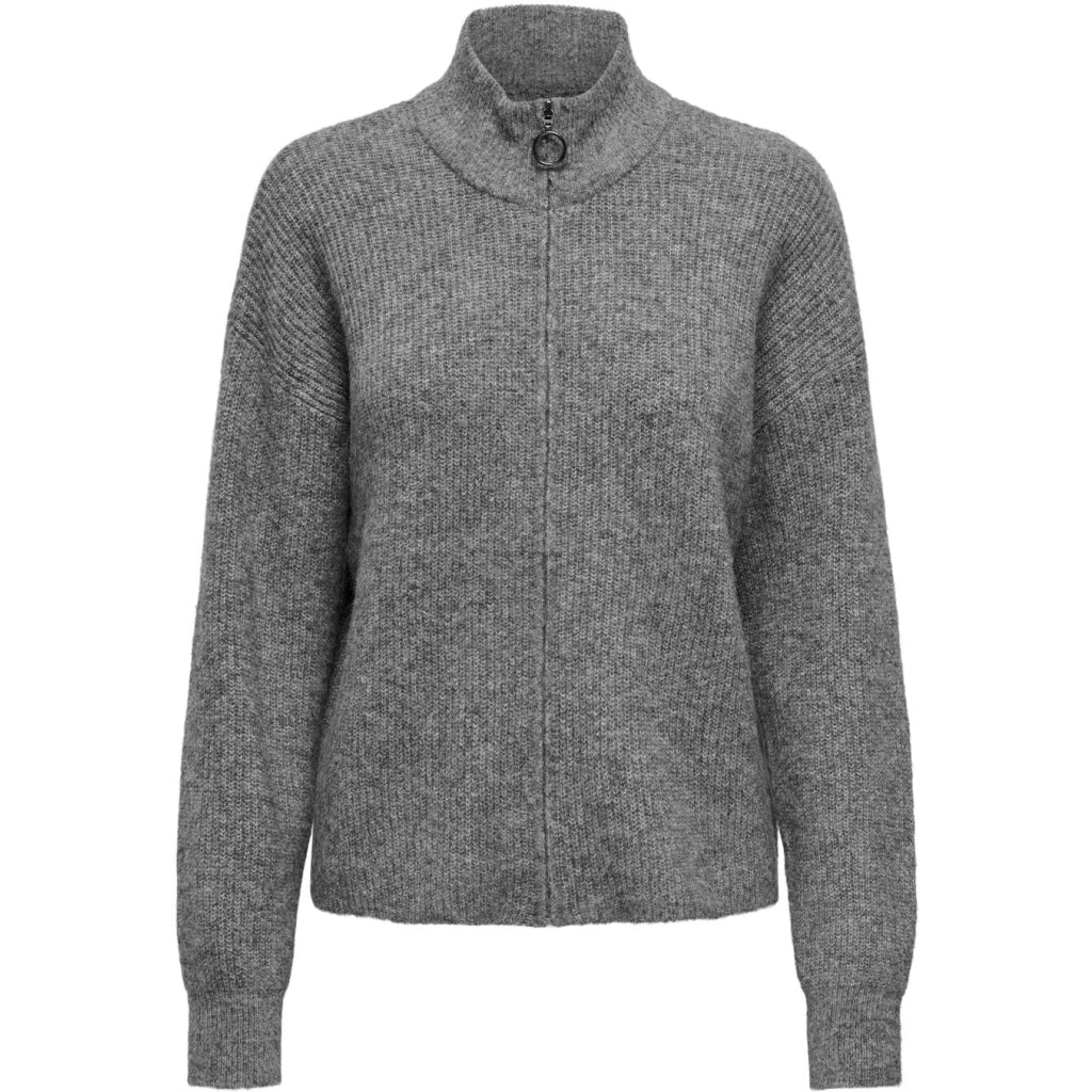 Dame Cardigan Onltokyo   Dark Grey Melange fra Only