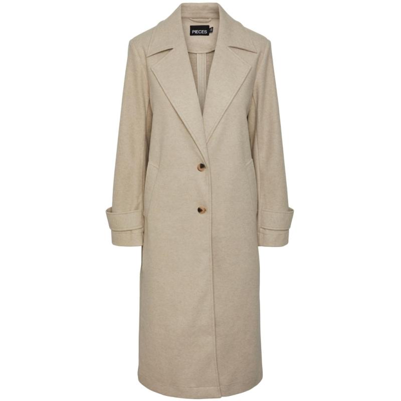 Dame Jakke Pcbeatrice   White Pepper fra Pieces