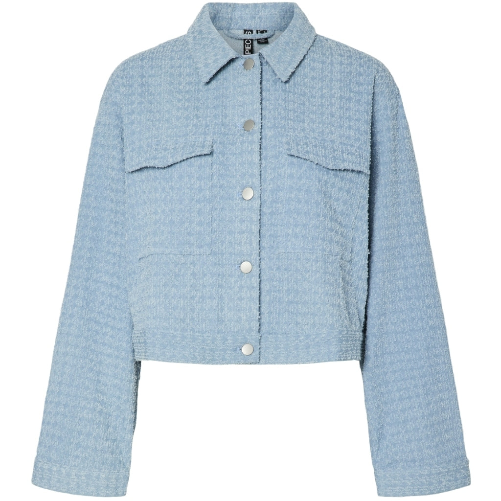 Dame Jakke Pcjacy   Light Blue Denim fra Pieces