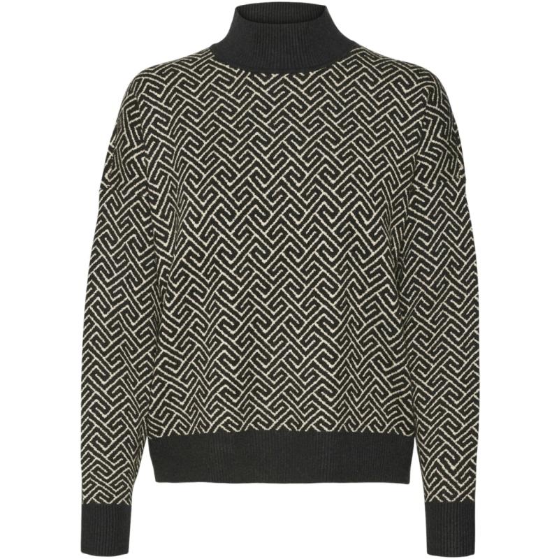 Dame Pullover Vmaria   Black Birch Grafic Print fra Pieces