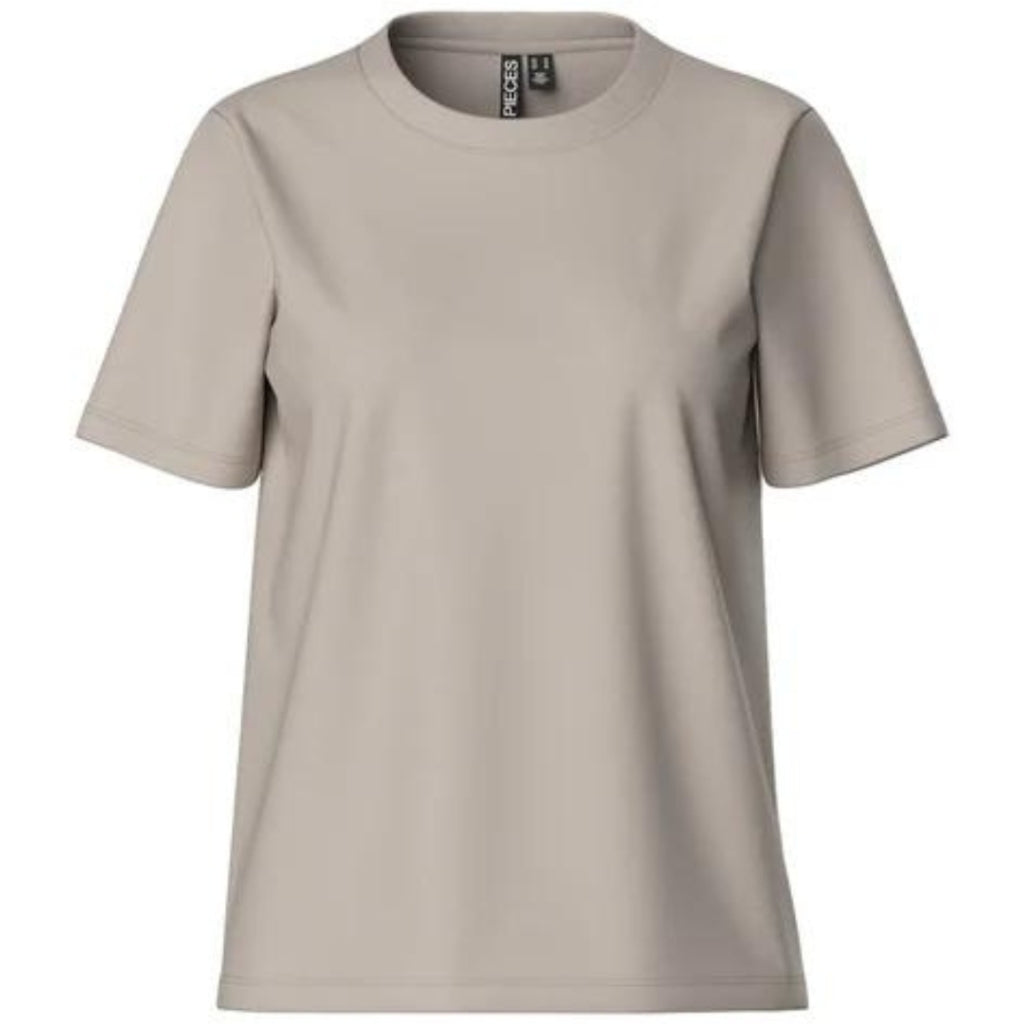 Dame T Shirt Pcria Silver Gray fra Pieces