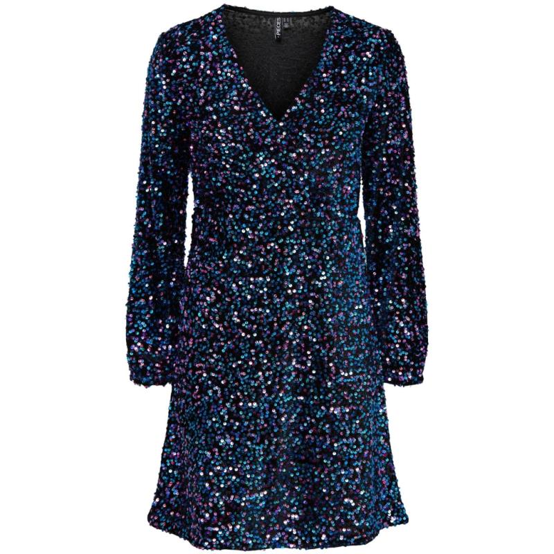 Dame Kjole Pckam Black Multi Sequins fra Pieces