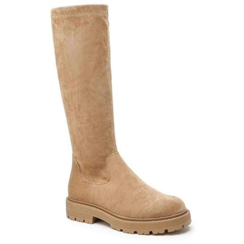 Saga Lange Støvler 9166 i Camel - Udsalg!